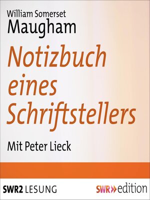 cover image of Notizbuch eines Schriftstellers